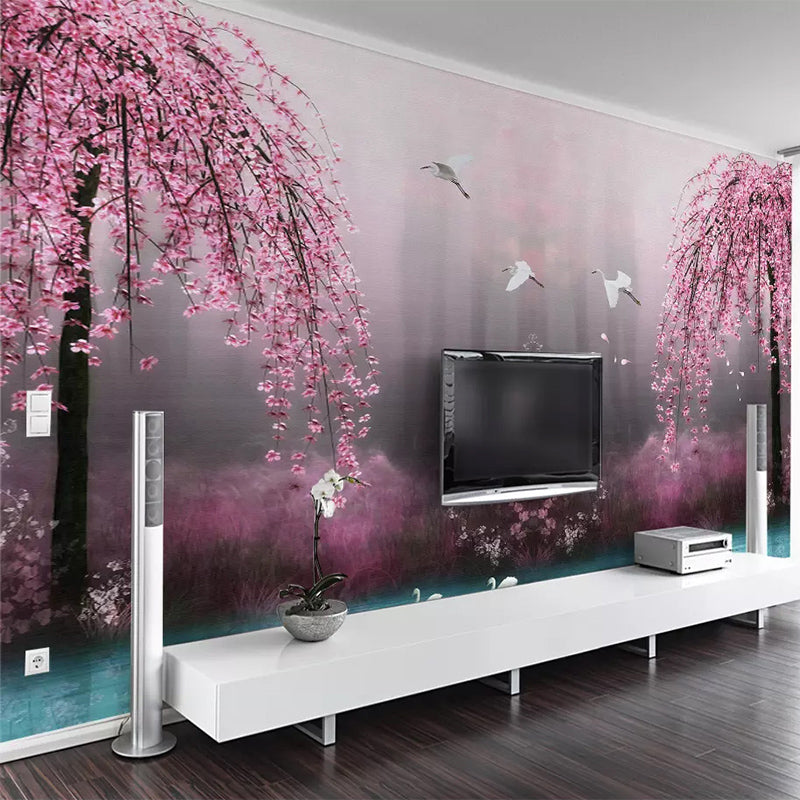 Pink Trees Wallpaper - Perfect Wallpaper for Your Space-Trees Wallpaper