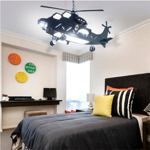 Plane Helicopter Pendant Light - Unique Aircraft Design-Kids Room Nursery Lighting