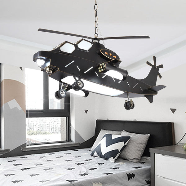 Plane Helicopter Pendant Light - Unique Aircraft Design-Kids Room Nursery Lighting
