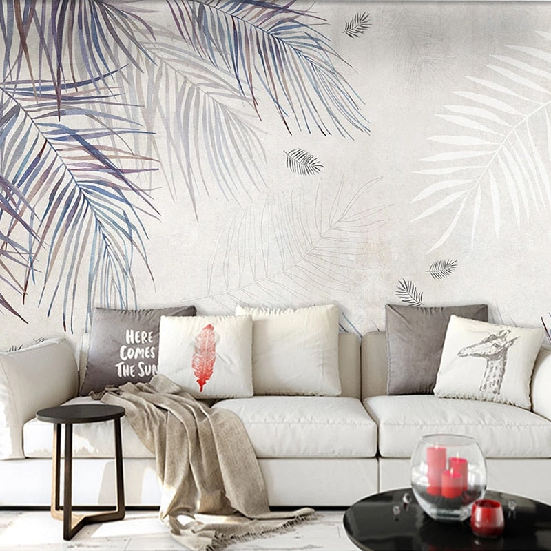 Plant Leaf 3D Wallpaper for Home Wall Decor-Flower & Leaf Wallpaper