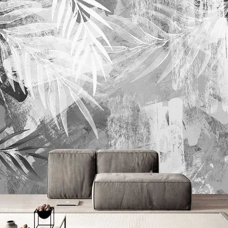 Plant Wallpaper Mural: Enhance Your Space-Flower & Leaf Wallpaper