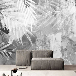 Plant Wallpaper Mural: Enhance Your Space-Flower & Leaf Wallpaper