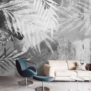 Plant Wallpaper Mural: Enhance Your Space-Flower & Leaf Wallpaper