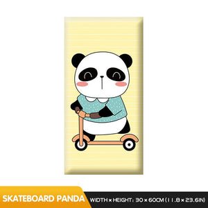 Playful Jungle Pandas Kids Wall Padded Safety Cushions-Anti Collision Padded Wall Stickers