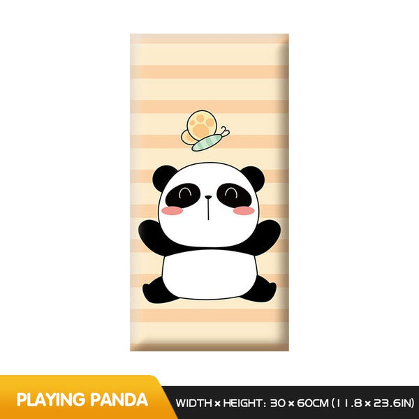 Playful Jungle Pandas Kids Wall Padded Safety Cushions-Anti Collision Padded Wall Stickers