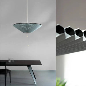 Pleated Fabric Pendant Umbrella Hanging Light-Pendant Lights