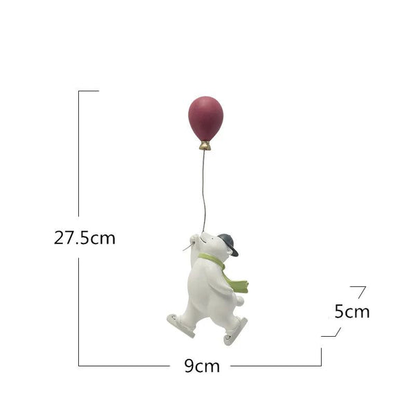 Polar Bear Clouds Wall Hanging Decor for Kids Nursery-Kids Room Nursery Wall Hanging