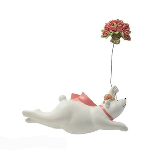 Polar Bear Clouds Wall Hanging Decor for Kids Nursery-Kids Room Nursery Wall Hanging