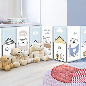 Polar Bear Cubbies Kids Wall Padded Safety Cushions-Anti Collision Padded Wall Stickers