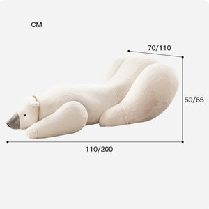 Polar Bear Sofa Bed – Plush Floor Bed for Kids &amp; Toddlers