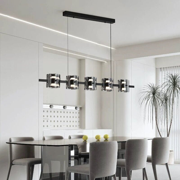 Polish Black Glass: Kitchen Island Lighting-Kitchen Island