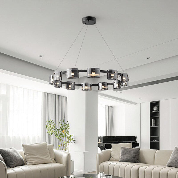 Polish Black Glass: Kitchen Island Lighting-Kitchen Island