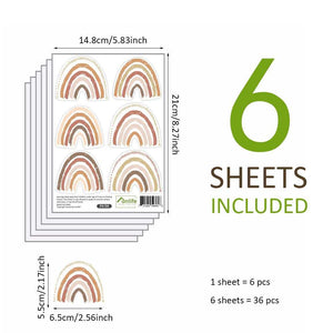Polka Dot Boho Rainbow Wall Decal: Stylish Décor-Kids Nursery Bohemian Wall Decals