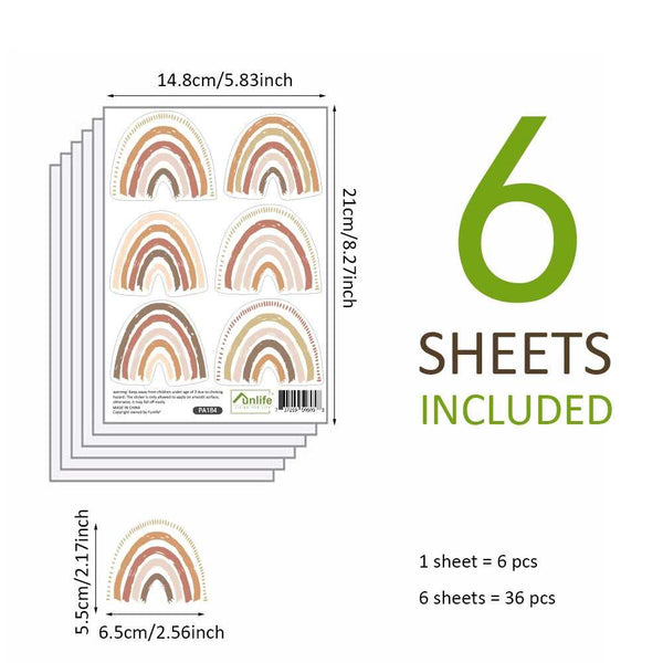 Polka Dot Boho Rainbow Wall Decal: Stylish Décor-Kids Nursery Bohemian Wall Decals