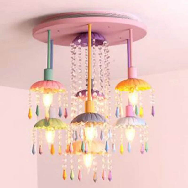 Pony Merry Go Round Pink Ceiling Light-Kids Room Nursery Lighting