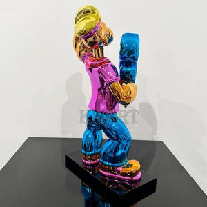 Popoye Electroplated Statue Ornament-Statue & Ornaments