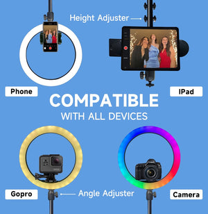 Portable 360 Photo Booth Automatic For Video Events-Floor Lamp
