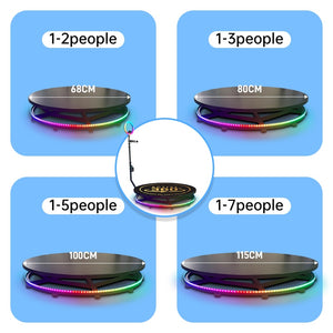 Portable 360 Photo Booth Automatic For Video Events-Floor Lamp