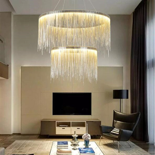 Postmodern Style Living Room Chain Led Chandelier-Ceiling Chandelier