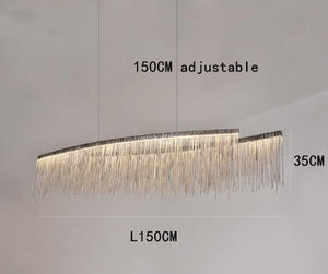 Postmodern Style Living Room Chain Led Chandelier-Ceiling Chandelier