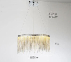 Postmodern Style Living Room Chain Led Chandelier-Ceiling Chandelier