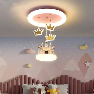 Princess Castle Crown Ceiling Light-Kids Room Nursery Lighting