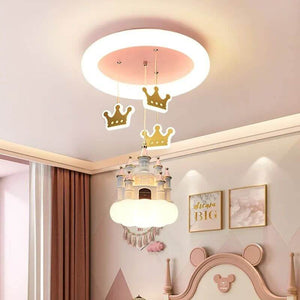 Princess Castle Crown Ceiling Light-Kids Room Nursery Lighting
