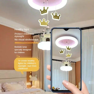 Princess Castle Crown Ceiling Light-Kids Room Nursery Lighting