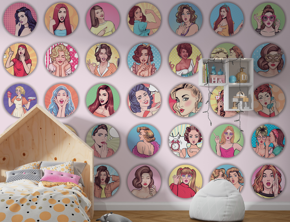 Princess Legends: Girls Room Wallpaper Mural-Kids Room Wallpaper