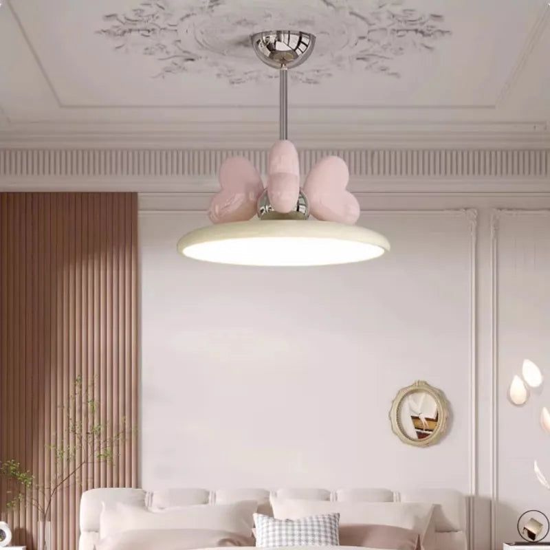 Princess Room Girl Bedroom Bow Chandelier Light - Whimsical Elegance at Her Command-Kids Room Nursery Lighting