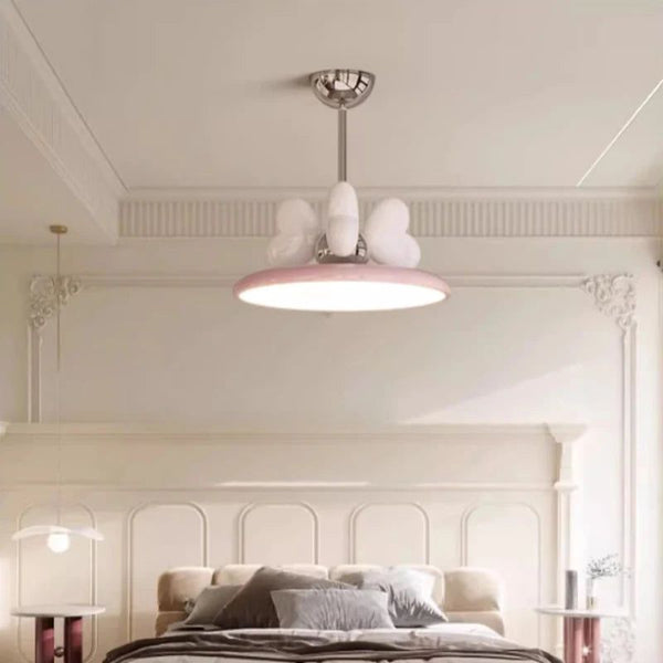 Princess Room Girl Bedroom Bow Chandelier Light - Whimsical Elegance at Her Command-Kids Room Nursery Lighting