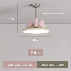 Princess Room Girl Bedroom Bow Chandelier Light - Whimsical Elegance at Her Command-Kids Room Nursery Lighting