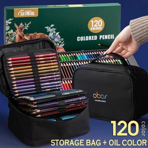Professional Oil Color Pencil Set with Storage Bag-Watercolour Pencils
