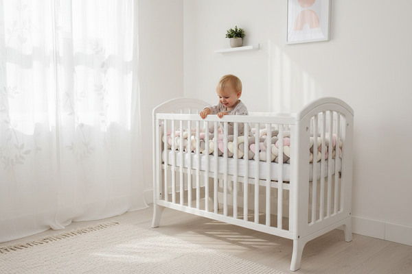 Protective Baby Braid Cot Bumper — 100% Cotton | 1m, 2m, 3m & 4m
