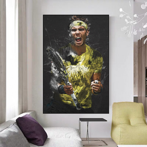 Rafael Nadal Tennis Legend Sports Canvas Wall Art-Wall Posters