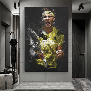 Rafael Nadal Tennis Legend Sports Canvas Wall Art-Wall Posters