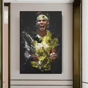 Rafael Nadal Tennis Legend Sports Canvas Wall Art-Wall Posters