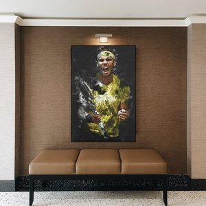 Rafael Nadal Tennis Legend Sports Canvas Wall Art-Wall Posters