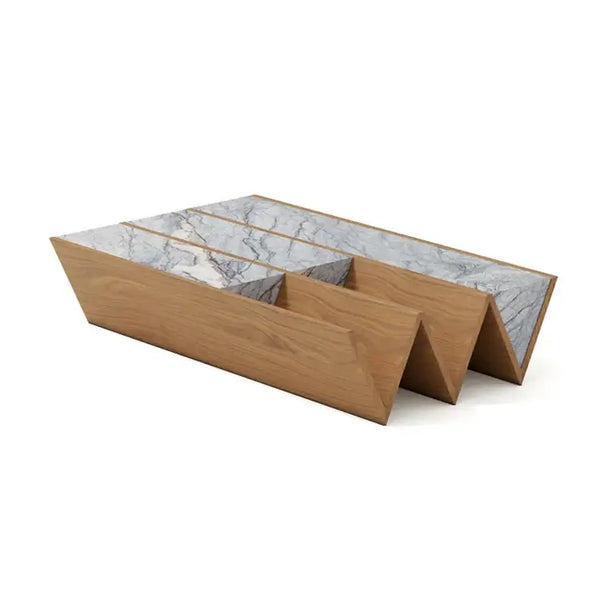 Rectanglular Wood Angel Coffee Table-Coffee Tables