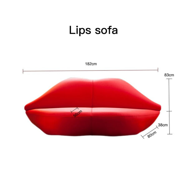 Red Lips Sofa Set – Luxury Velvet Sofa for Living Room-Sofa Set