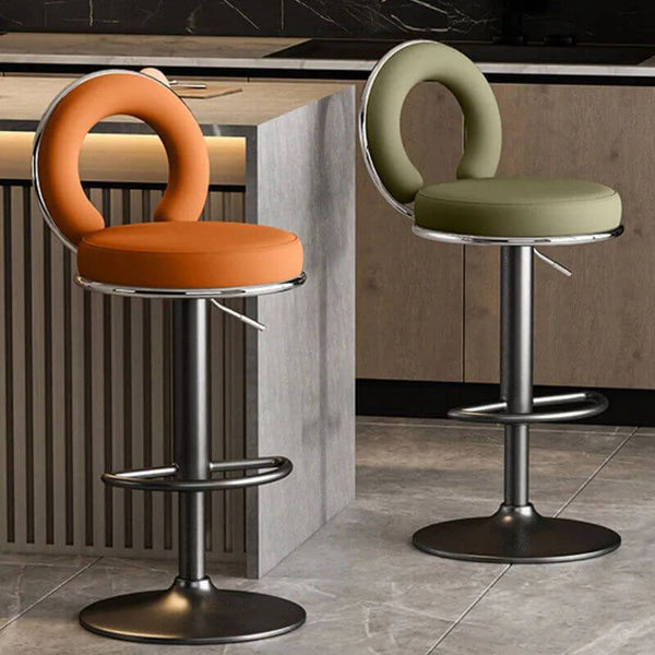 Relaxing Swivel Altos Metal Backrest Bar Stools-Bar Stools