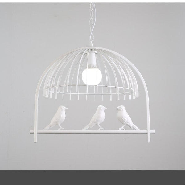 Resin Iron Bird Cage Chandelier-Pendant Lights