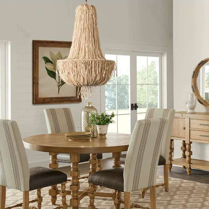 Retro Bamboo Jellyfish Chandelier - Unique Lighting Fixture-Ceiling Chandelier