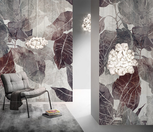 Retro Leaves Theme: Romantic Wallpaper Murals-Flower & Leaf Wallpaper