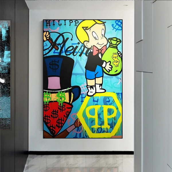 Richie Monopoly Canvas Wall Art-Wall Posters