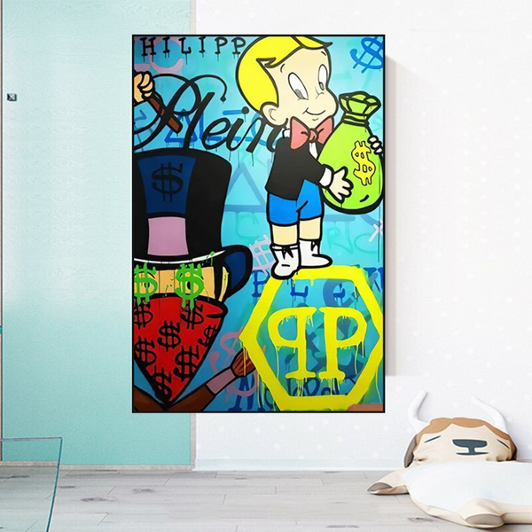 Richie Monopoly Canvas Wall Art-Wall Posters