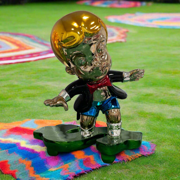 Richie Rich Skating Money Sculpture Statue-Supreme Sculptures