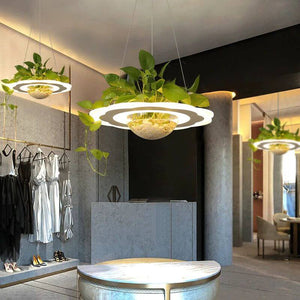 Ring Plant Pendant Lustre Planet Light-Pendant Lights