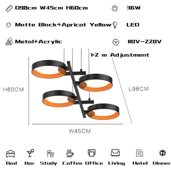 Rings Chandelier - Discover Elegant Lighting Options-Chandeliers