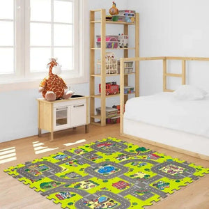 Road Trip Puzzle Play Mat – Soft Foam Adventure-Themed Floor Tiles-Toddler Play Mats